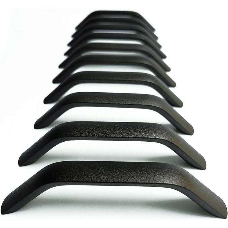 10 x Türgriffe, Schubladenknöpfe, Küchenschrankgriffe, Schrank, Schublade, Schlafzimmer, Möbelgriffe, Schwarz, Achsabstand 192 mm | 06286512435385 10 x Türgriffe, Schubladenknöpfe, Küchenschrankgriffe, Schrank, Schublade, Schlafzimmer, Möbelgriffe, Schwarz, Achsabstand 192 mm | 06286512435385
