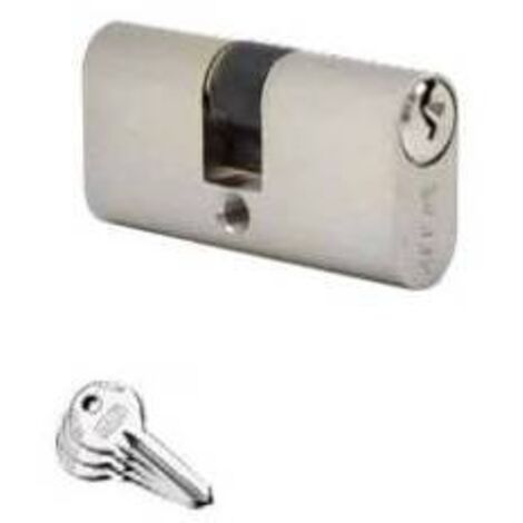 10 x WALLY 64-01NI CILINDRO OVALADO 54 MM N�QUEL