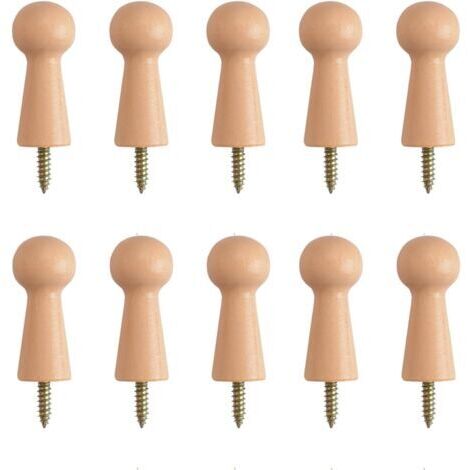 10 x Wooden Towel Hooks for Bath Towels Door Stair Edges Closets,10 x Wooden Towel Hooks for Bath Towels Door Stair Edges Closets