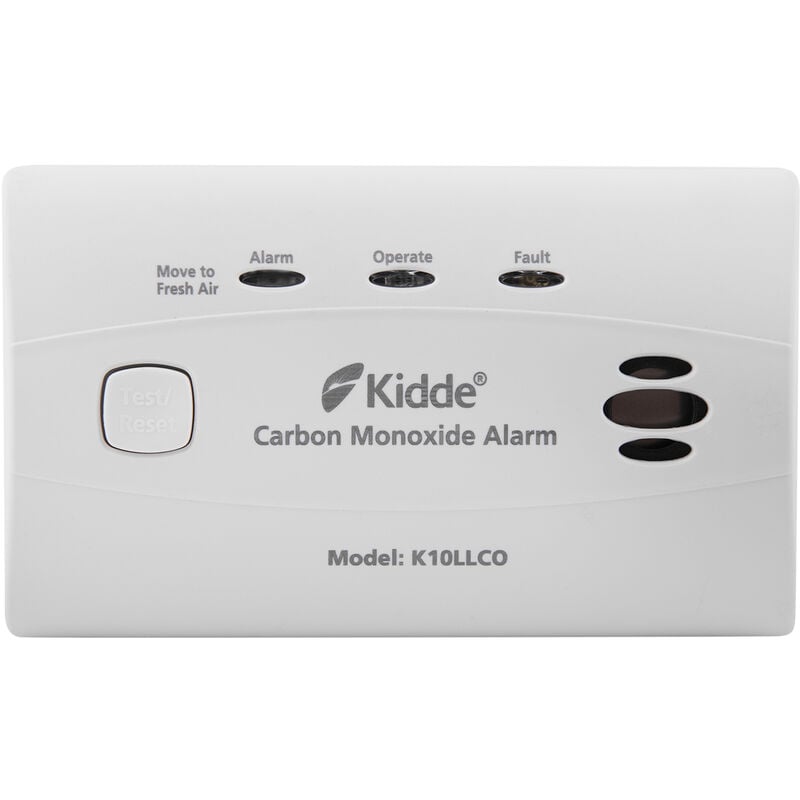 Kidde K10LLCO - 10 Year Longlife Battery Operated Carbon Monoxide Alarm 10 year warranty