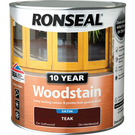 Ronseal 38681 10 Year Woodstain Teak 750ml