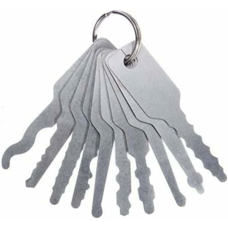 10-Zoll-Doppelseitiges Unlock-Lock-Open-Reparatur-Tool-Kit, Edelstahl-Blechwerkzeuge für Auto-Drehmomentschlüssel | 09465851326937 10-Zoll-Doppelseitiges Unlock-Lock-Open-Reparatur-Tool-Kit, Edelstahl-Blechwerkzeuge für Auto-Drehmomentschlüssel | 09465851326937