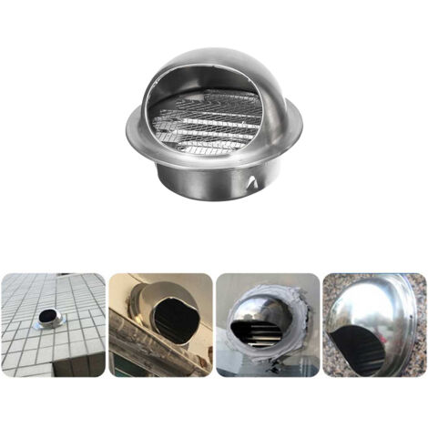 100/150 mm Edelstahl-Lüftungsgitter für Luftauslass