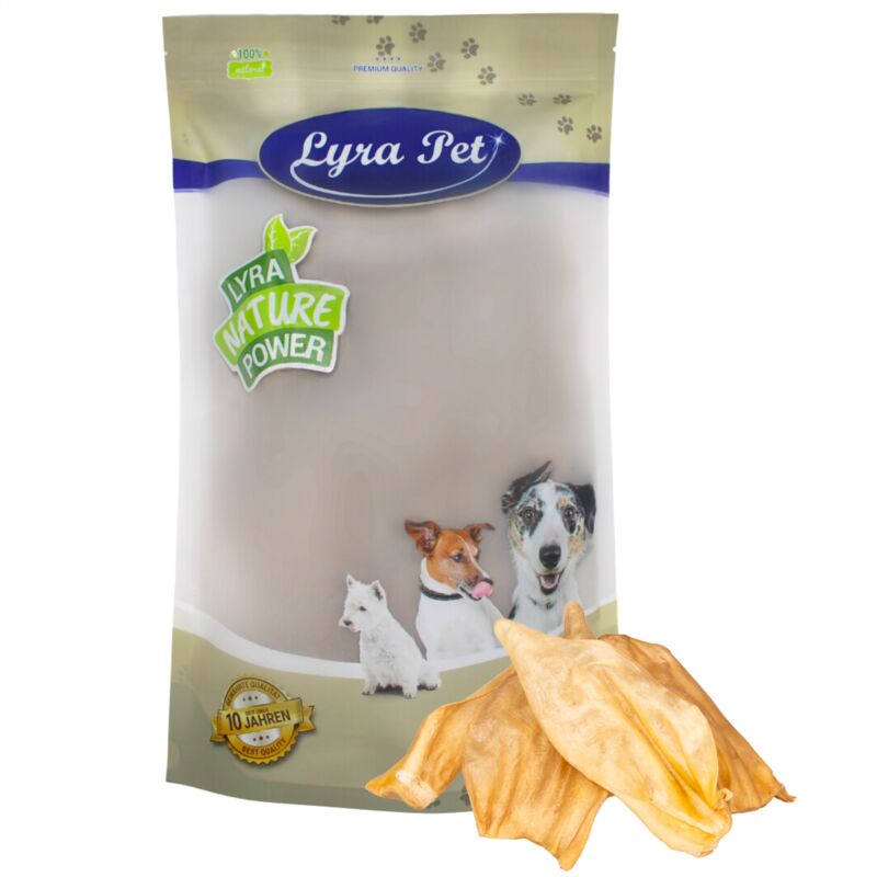 Lyra Pet - 100 pièces d'oreilles de bovins ® env.