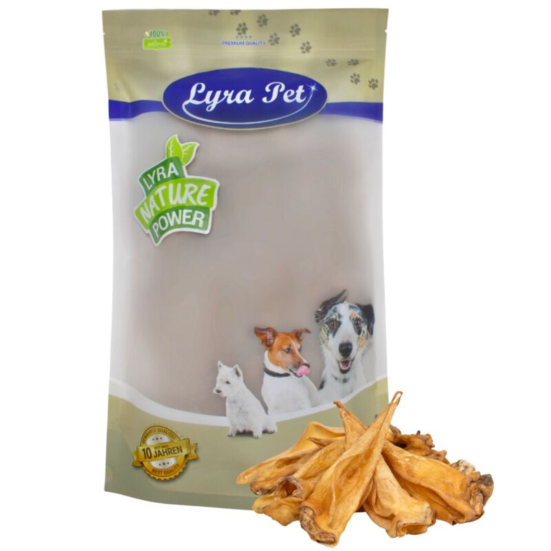 Lyra Pet - 100 pièces d'oreilles de bovins ® env.