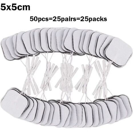 100/50/30/20 électrodes TENS/EMS, patchs de gel, autocollants pour électrodes, appareil de massage et de physiothérapie, stimulateur nerveux et musculaire 06771-AquaForge