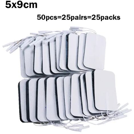 100/50/30/20 électrodes TENS/EMS, patchs de gel, autocollants pour électrodes, appareil de massage et de physiothérapie, stimulateur nerveux et musculaire 06894-AquaForge