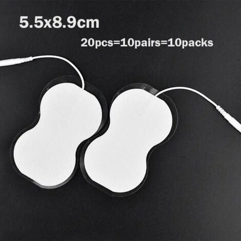 100/50/30/20 électrodes TENS/EMS, patchs de gel pour électrodes autocollantes, appareil de massage et de physiothérapie, stimulateur nerveux et musculaire 00483-AquaForge