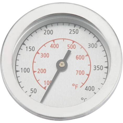 100  700 ℉ BBQ Grill Thermomètre Jauge de température Cadran analogique Double échelle
