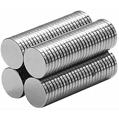 100 aimants néodyme fins de 8 x 1 mm (disques magnétiques permanents de 8 mm x 1 mm) Aimants magnétiques ronds (8 x 1 mm)