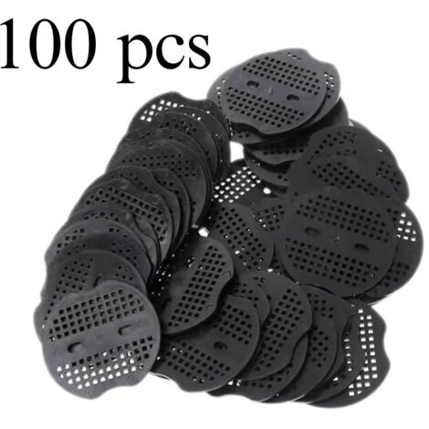 100 almohadillas de fijación para tela de control de malezas de jardinería, clavos en forma de U para prensatelas de invernadero.