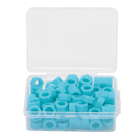 100 anneaux de code dentaire en silicone autoclavable pour instruments dentaires