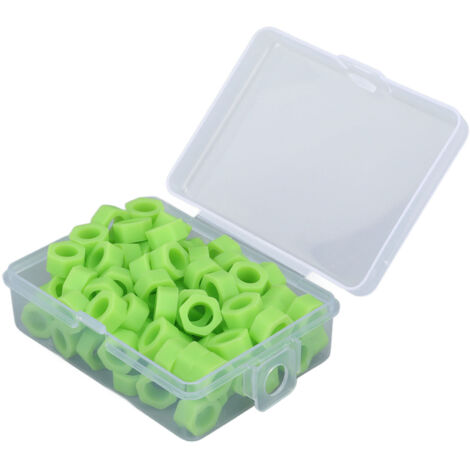 100 anneaux de repérage dentaire en silicone pour instruments, vert (lot de 100)