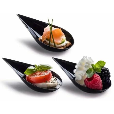 100 assiettes apéritives incassables transparentes