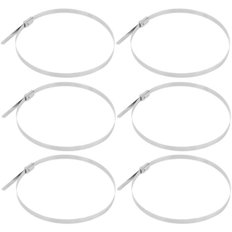 100 Attaches Câble en Acier Inoxydable 304 Autobloquantes pour Fixation Marine et Automobile