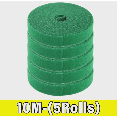 100 attaches de câble en nylon auto-adhésives réglables pour plantes vertes, boucles Velcro, ficelle de jardin, bandages, bandes de soutien