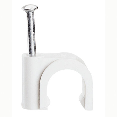 100 Attaches Fixfor blanche pour câble rond D.10mm LEGRAND 031559