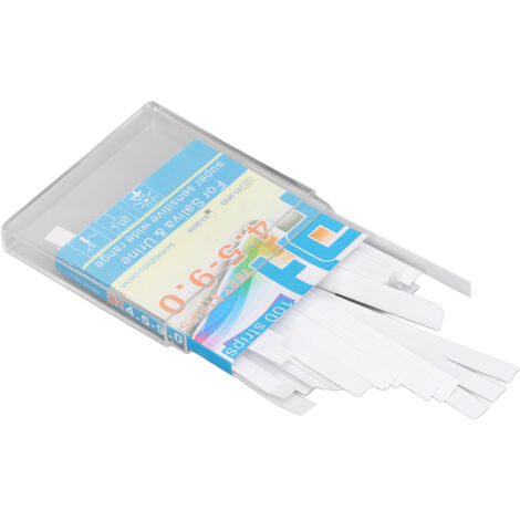 100 bandelettes de test pH 4.5-9.0 - Résultats rapides et précis pour salive, urine, liquides - Papier réactif pH portable