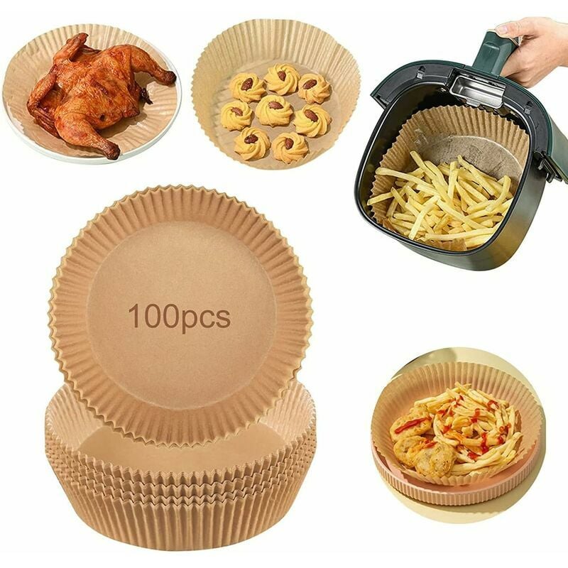100 Blatt 6,3-Zoll-Luftfritteusenpapier, Grillpfannen, Backblecheinlagen, Luftfritteusen-Saugpapier für Luftfritteusen, Öfen usw. | 07007913669440 100 Blatt 6,3-Zoll-Luftfritteusenpapier, Grillpfannen, Backblecheinlagen, Luftfritteusen-Saugpapier für Luftfritteusen, Öfen usw. | 07007913669440