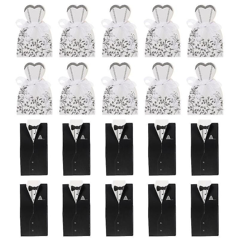 100 boîtes à bonbons de mariage