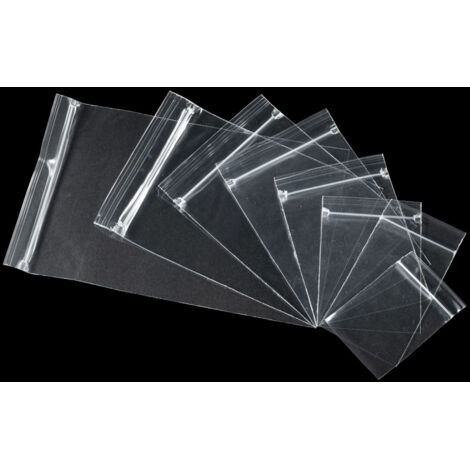 100 bolsas transparentes resellables de polipropileno (PP), de 5,1 milésimas de pulgada de grosor, perfectas para joyas, ropa y regalos.