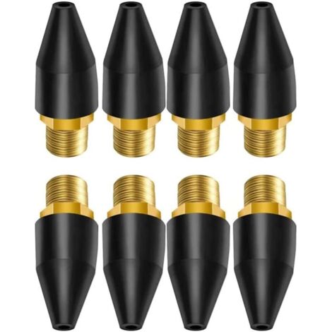 100 boquillas de aire de goma negra para punta de boquilla de aire, punta de goma para pistola de aire, piezas de pistola de aire, herramientas y accesorios, herramienta de pistola de aire