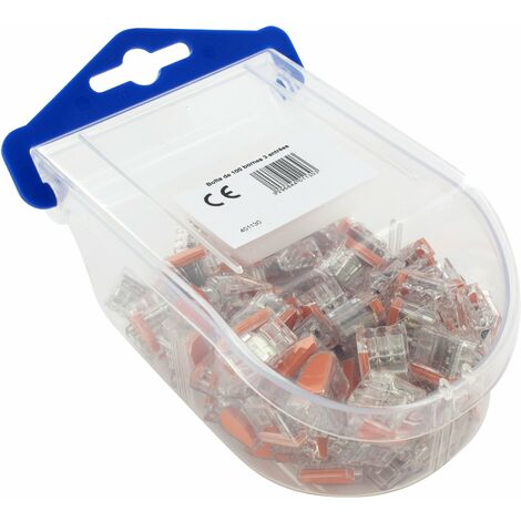 100 bornes connexion rapide 3 entrées 1.5/2.5 mm² BLM