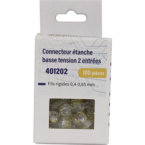 100 Bornes de connexion étanche Basse Tension 2 fils - BLM