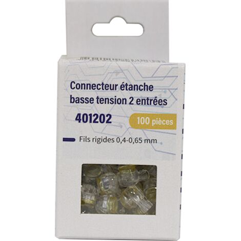 100 Bornes de connexion étanche Basse Tension 2 fils - BLM