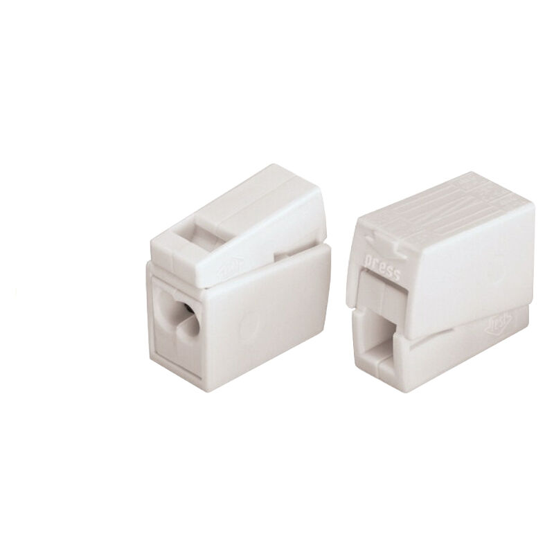 Wago - 100 connecteurs luminaire 2 fils rigides / 1 fil souple