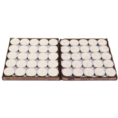 100 bougies blanches artisanales pour mariage, anniversaire et décoration d'intérieur - Aromathérapie