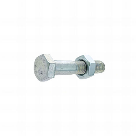 100 boulons tête hexagonale filetage total acier zingués blanc 8/8 - diamètre 12,0 mm - Longueur 30 mm mm