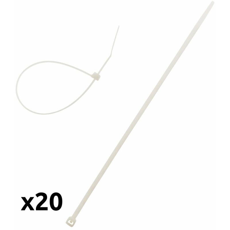 

100 bridas para cables 3,6x200mm - Zenitech