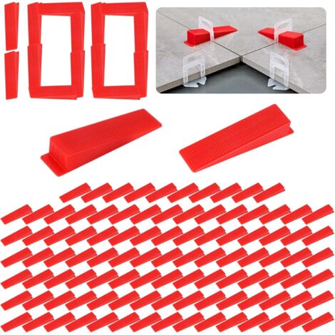 100 Cales, Système nivellement, Réutilisables, Précision carrelage, Sol mur