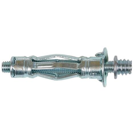 100 Chevilles "BRIK" idéale plaque de plâtre / matériaux creux D. 5 x 52 mm + Patte à vis - Zingué