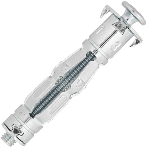 100 chevilles corps creux acier zingué - M4x50mm + vis tête cylindrique acier - SCELL-IT - SP13-M4-MBOX