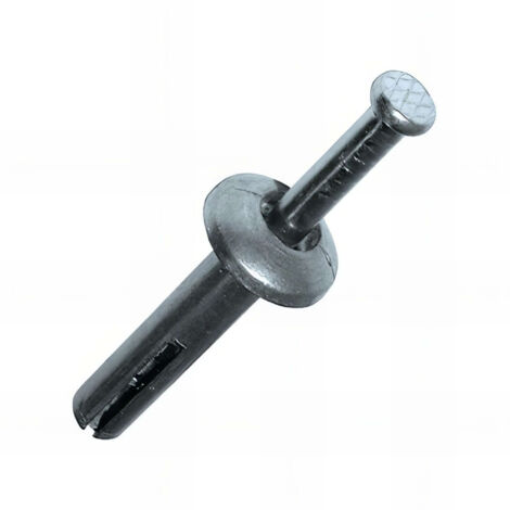 Scell-It – Chevilles métalliques à frapper 100 pièces – Longueur 40 mm – Pour béton et maçonnerie – Fixation rapide avec marteau