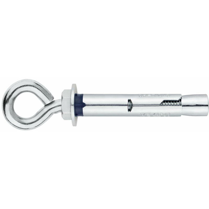 Cheville anti-rotation pour charges moyennes - Piton - Zingué M6 x 45 Ø8 - Boite de 100