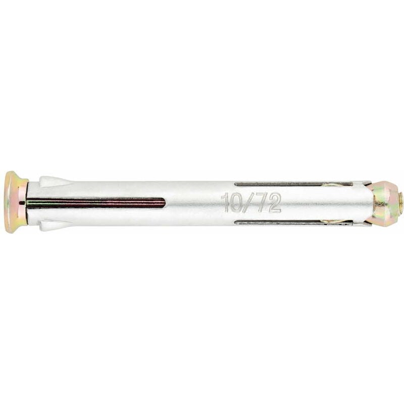 Cheville métallique pour fixation de cadres de portes et fenêtres - Zingué M6 x 112 Ø10 - Boite de 100