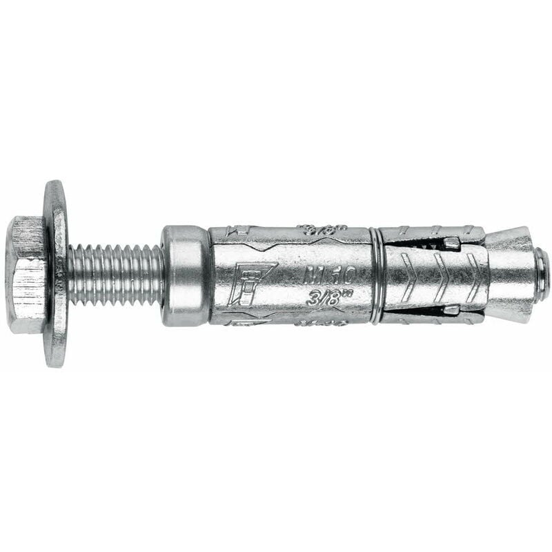 Chevilles métalliques charges mi-lourdes avec vis - Zamak M12 x 100 Ø20 - Boite de 25