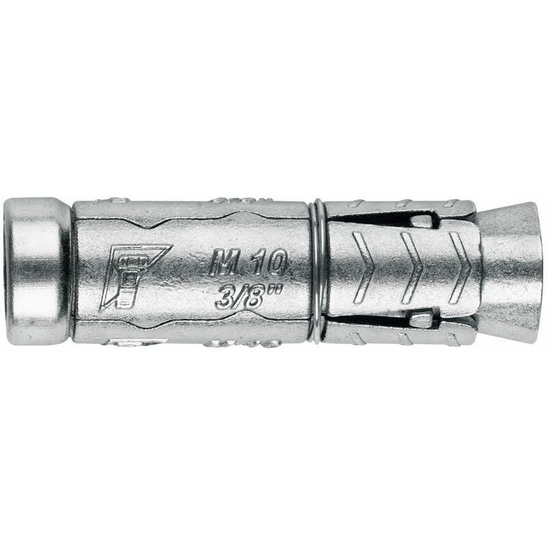 Douille cheville pour fixation mi-lourdes - Zamak M10 x 58 Ø16 - Boite de 50