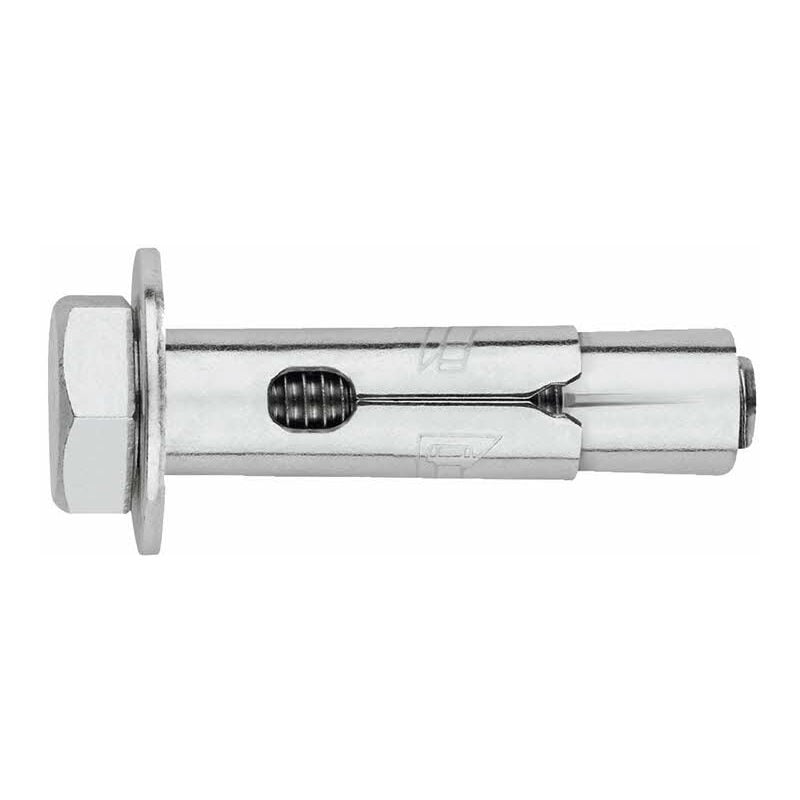 Cheville anti-rotation pour charges moyennes - Vis tête hexagonale 8.8 pour épaisseurs réduites - Zingué M8 x 40 Ø10 - Boite de 100