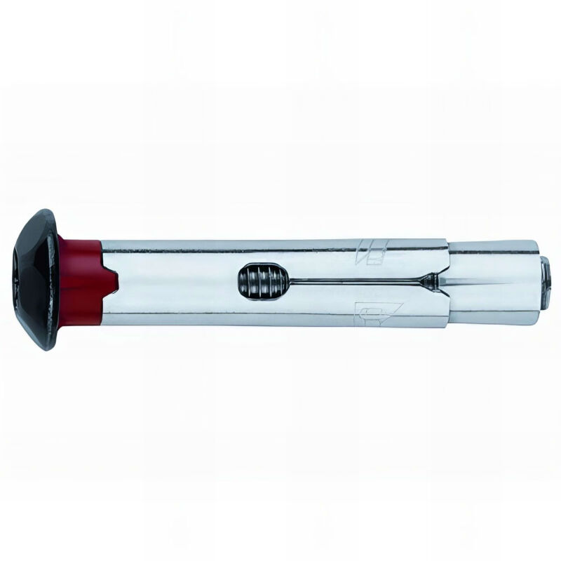 100 chevilles métalliques anti-rotation vis tête inviolable zing. noire M6 x 60 mm (d. 8 mm) - ACHINN08L Index