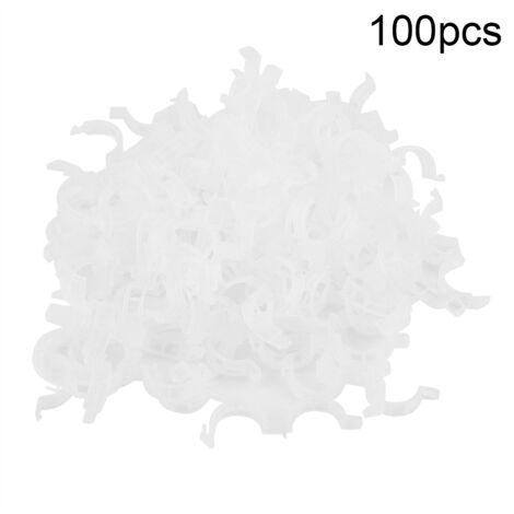 100 clips de greffage en plastique pour jeunes plants de légumes et d'arbres fruitiers - Outils de jardinage