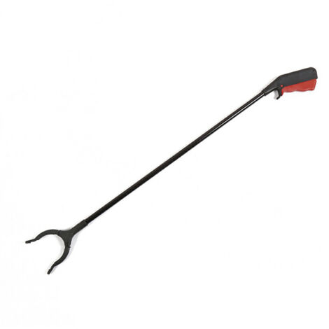 100 cm Greif- und Apportierhilfe aus schwarzem Metall – Assistenzzubehör für Senioren und Genesende – wendig und leicht (0,09 kg)