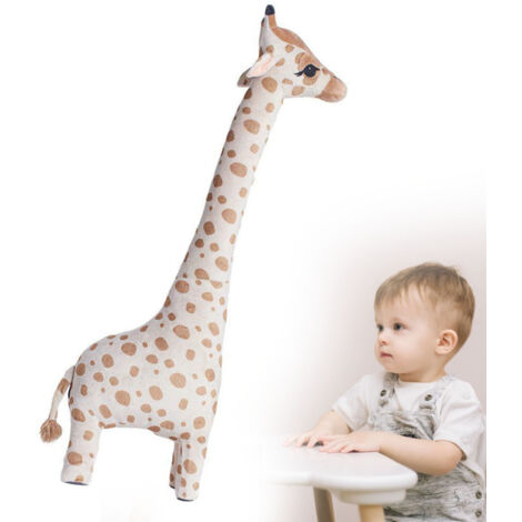 100 cm großes Giraffen-Plüschtier, weiches PP-Baumwollkissen, Geburtstags-/Weihnachtsgeschenk für Kinder und Erwachsene