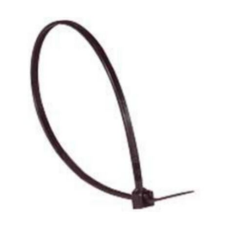 100 Colliers Colring noir à denture intérieure largeur 4,6mm et longueur à plat 280mm LEGRAND 032023