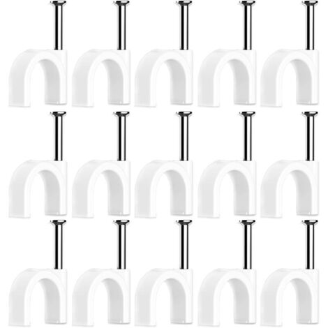100 colliers de serrage pour câbles électriques, attaches pour câbles électriques, serre-câbles pour fils électriques, colliers de serrage muraux, colliers de serrage pour câbles (6 mm)-AquaForge