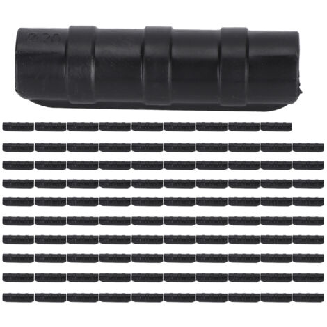 100 colliers de serrage pour structure de serre, tuyau, film de protection solaire pour jardin, fixation par collier, 20 pièces - Noir