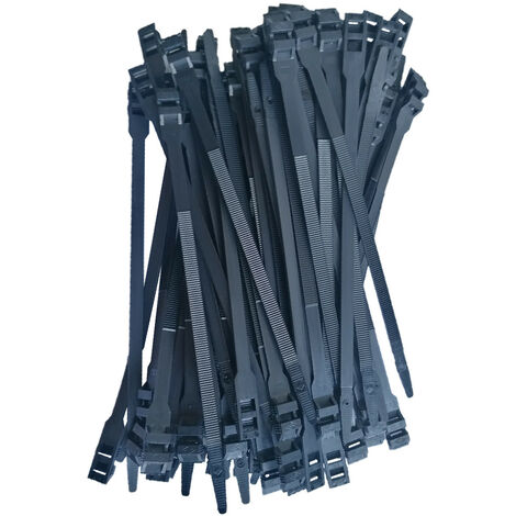 100 colliers de serrage serre-cables attache fils 9.0 x 265 mm